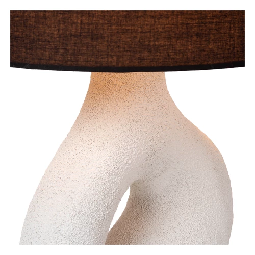Lucide FORMA - Lampe de table - 1xE27 - Blanc - détail 2